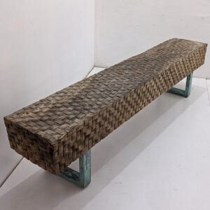 0103002 Anyam Bench Green Brass