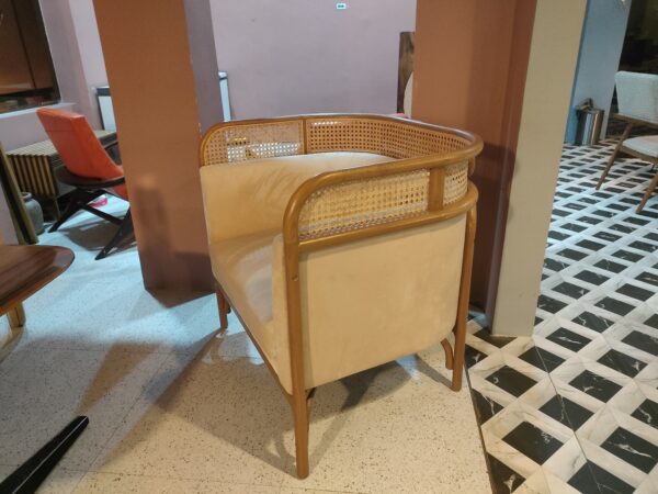 Natural Wooden Chair White Cover 0105001
