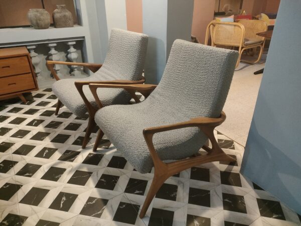 Wooden Chair Grey Vintage Cover 0105002