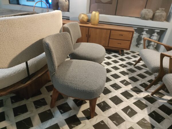 Wooden Chair Light Grey Cover 0105003