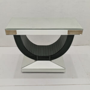 Rectangular U-Shaped Glass Console Table 0107010