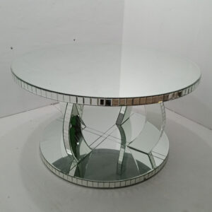 0108004 Silver Round Dining Table