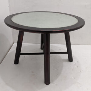 Round Brown Mahagony Wooden Table 0108016