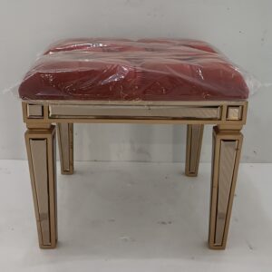 Brown Stool Mirror with Red Covered 0110004