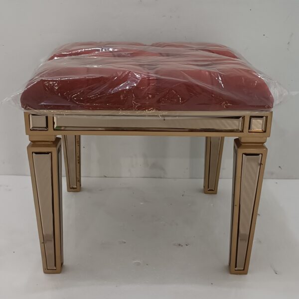 Brown Stool Mirror with Red Covered 0110004