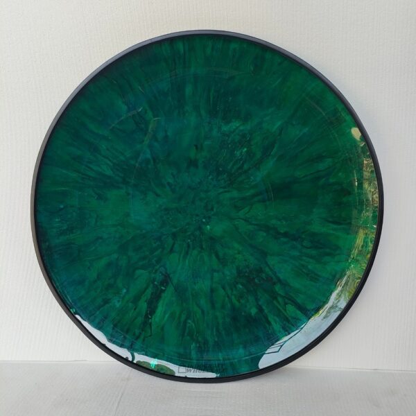 Concave Wall Mirror Green Pigment 0303001