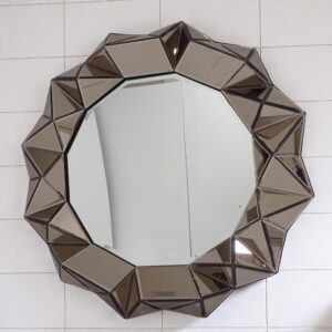 Round 3D Brown Mirror 0305001