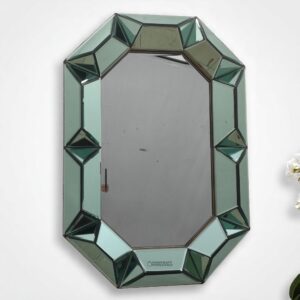 3D Octagonal Green Mirror 0305005