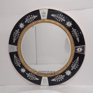 Round Black Mirror LUXURY 013075