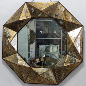 Octagonal Eglomise Mirror 3d MG 018011