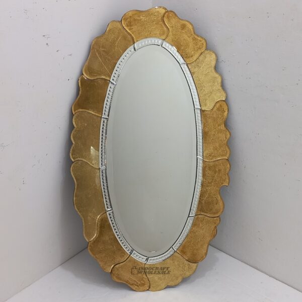 Oval Wall Mirror Gold MG 018013