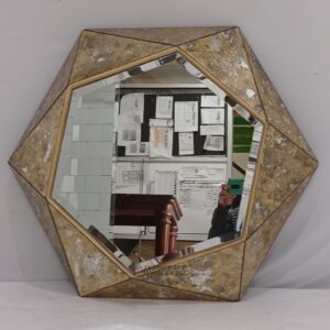 3D Mirror Gold Leaf MG 018044
