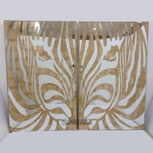 Zebra Mirror Gold Leaf MG 018060
