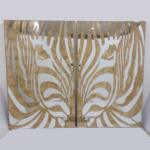 Zebra Mirror Gold Leaf MG 018060