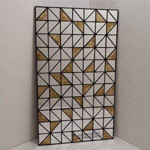 Rectangular Geometric Gold and Silver MG 018094